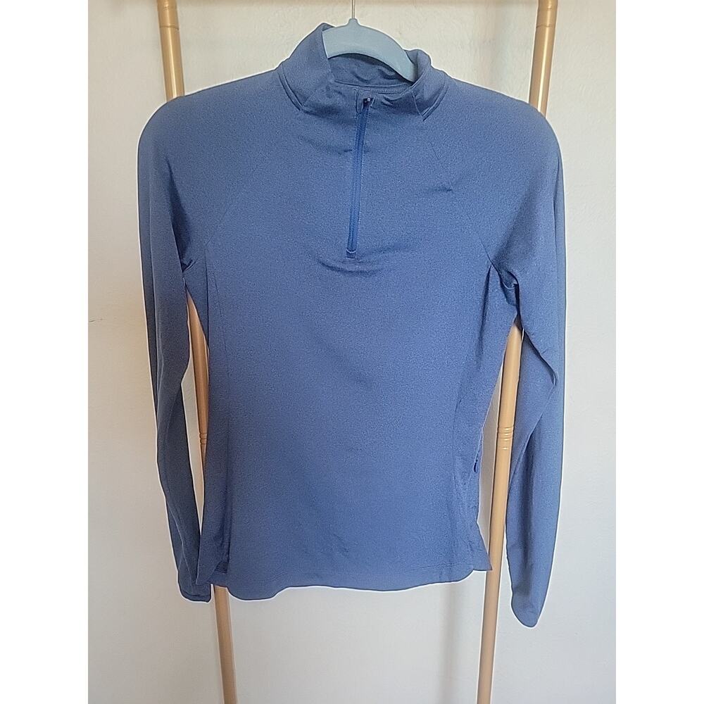 R.E.I. REI Women's XS 1/4 Zip Base Layer Blue